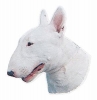 AUTOCOLANTE BULL TERRIER, BRANCO*
