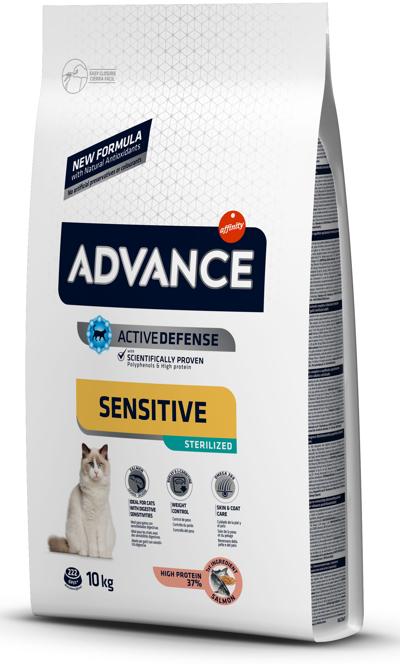 ADVANCE GATO STERILISED SALMAO 10 KG