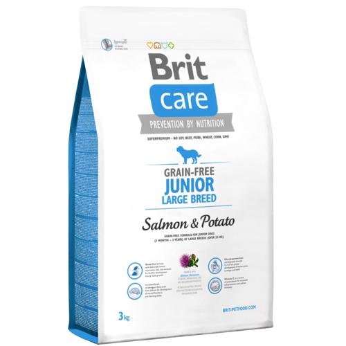 BRIT CARE GRAINFREE JUNIOR LARGE SALMON & POTATO 12 KG