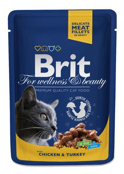 BRIT CAT CHICKEN & TURKEY 100 GR