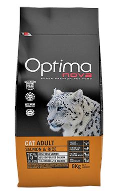 OPTIMA NOVA GATO SALMÃO 8 KG