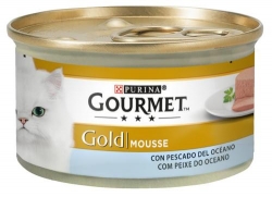 GOURMET GOLD MOUSSE PEIXE DO OCEANO 24 x 85GR