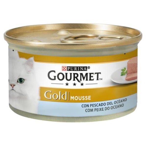 GOURMET GOLD MOUSSE PEIXE DO OCEANO 24 x 85GR - Image 1