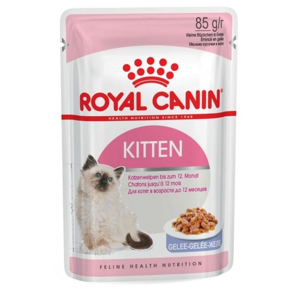 ROYAL CANIN CAT WET KITTEN JELLY 12 x 85 GR - Image 1