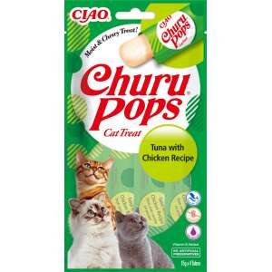 CHURU CAT POPS ATUM E FRANGO 12 SAQUETAS