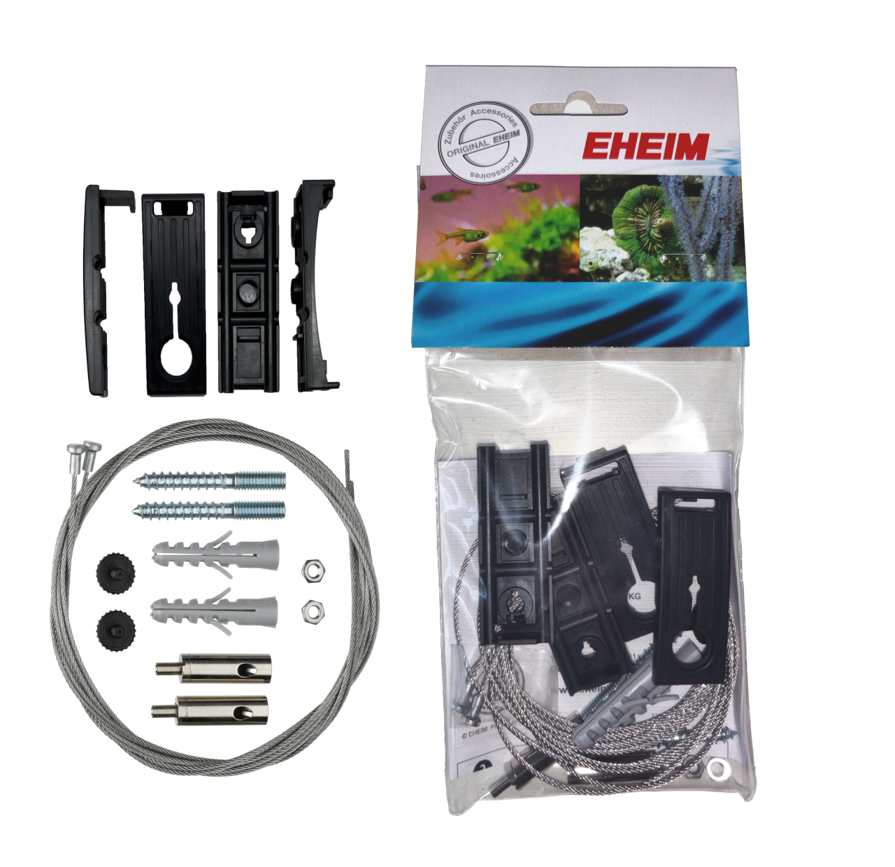Kit de suspensão para uma luminária eheim powerled